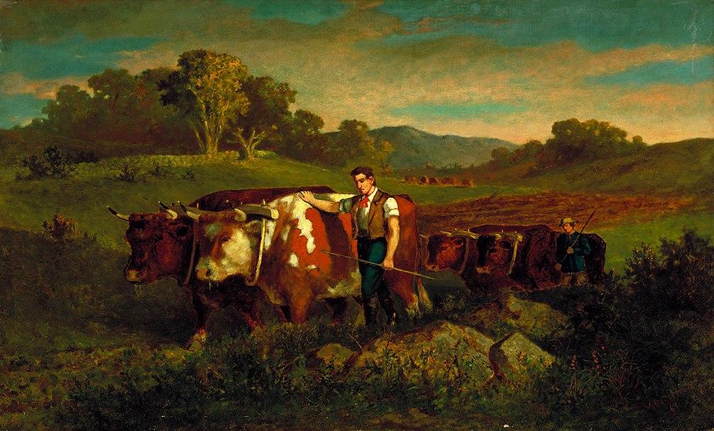 Edward Mitchell Bannister Herdsmen with Cows
